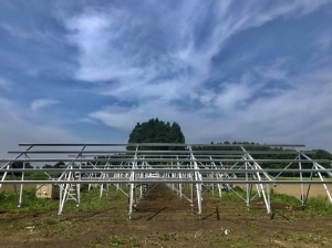 三沢市三沢案件、架台設置完了
