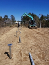 九戸郡洋野町案件、架台設置開始