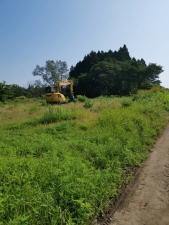 三沢市下野案件、伐採開始