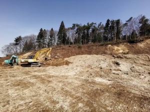 十和田市向町案件、造成開始