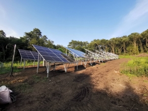 八戸市南郷瘤沢案件A区画、電気工事開始